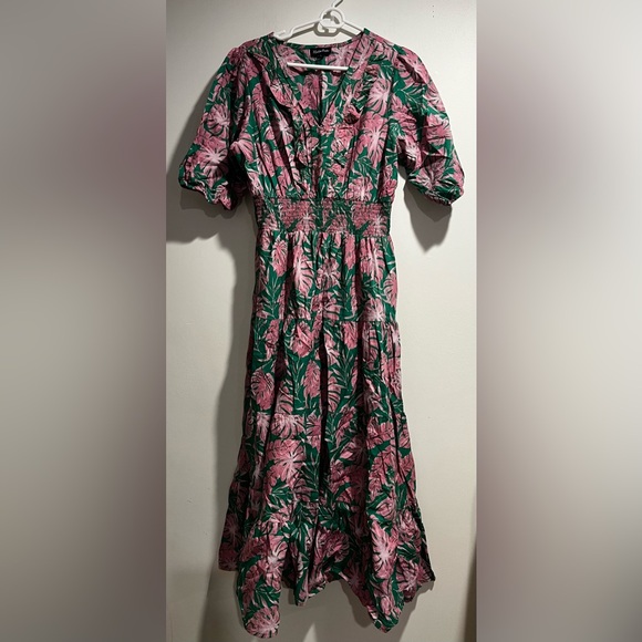 MEADOW RHODES tropical print maxi dress - Picture 1 of 6
